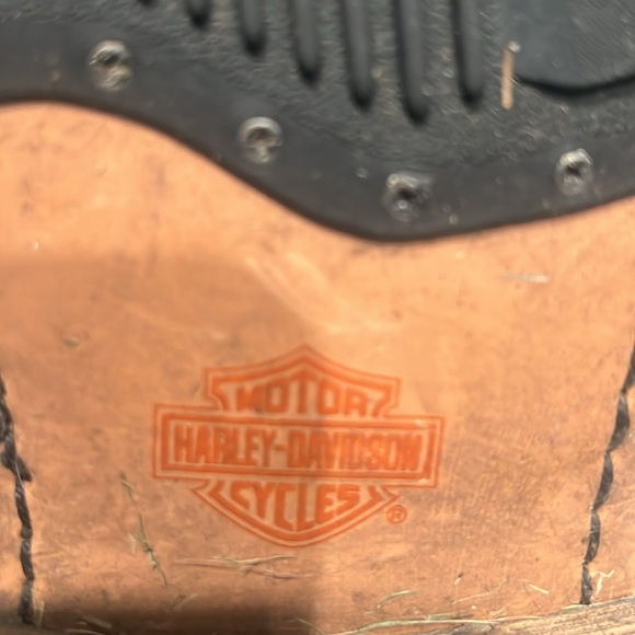 Harley-Davidson black leather boots GUC - Picture 5 of 5